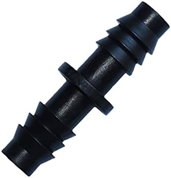 Kitchen Garden Hose Irrigation 8/11 Straight Barb Hose Connector 8/11 Drip Irrigation Barbed Double Tee Connector 3/8" Irrigation Connection Barbed/Black/3/8'' - Image 2