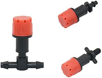 Xiaochen Lawn Irrigation Garden Watering 50-300pcs Garden Adjustable Nozzle with T-Shaped Barb Connector for Drip Irrigation Watering Sprinkler Drip Tip Dripper Flowerbed (Color : C x 50pcs) - Image 7