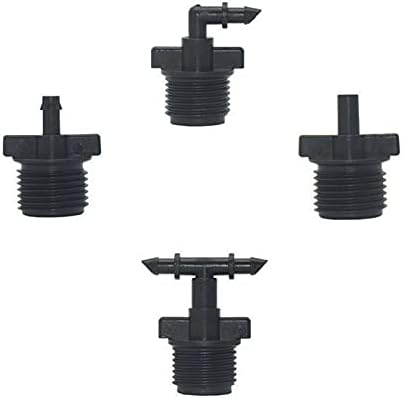 Spray Water Connection 10 4 / 7mm Hose Barb Connectors With 1/2 Inch Male Thread 1/4 Inch 2-way Water Hose Drip Irrigation System Accessories (Color : 4mm Barb) - Image 2
