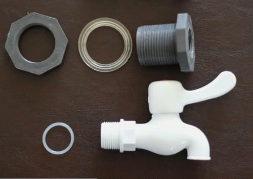 RBS100 Plastic Rain Barrel Spigot Kit(with Bulkhead Fitting)，Replacement for RAINPAL OEM - Image 2