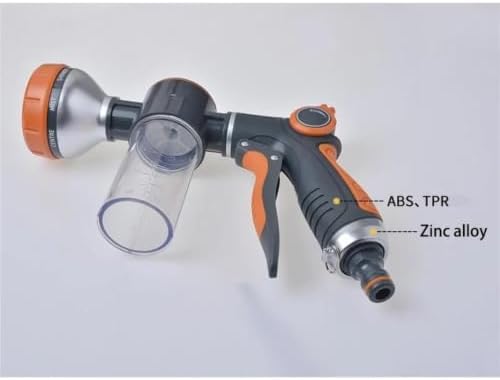 Garden Hose Foam Nozzle, 8 Spray Patterns, 3-grade foam control - Image 6