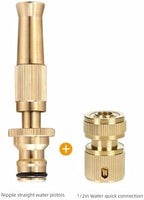 Expandable Garden Hose Repair Kit 3 Sets Brass Hose Connector with High-Pressure Pipe Nozzle Adjustable Garden Sprayer with Powerful Nozzles(Set A) - Image 2