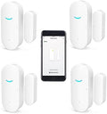 4 Pack WiFi Wireless Door Window Sensor,TUYA Smart Alarm with Free Notification APP Control Home Security Alarm System, Compatible with Alexa, Google Home, Siri by SENCKIT