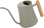 Watering Can for Indoor Plants, 1L Small Stainless Steel Watering Pot with Long Spout, Wood Handle, Metal Water Can for House Plant Garden Flower Outdoor (Gray) - Image 6