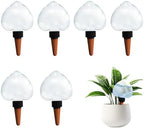 Heart-Shaped 7.04oz/200ml Plant Watering Globes - 6 Self Watering Globes for Outdoor ＆ Indoor Plants - Automatic,Slow,Self Watering Spikes Care of Plants Everyday by Unknown