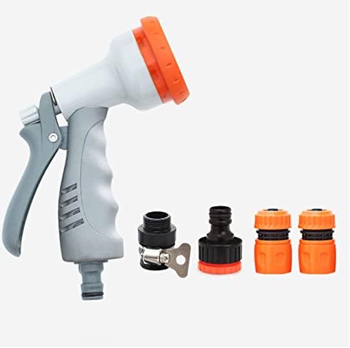 Garden Hose Nozzle, Heavy Duty Metal Water Hose Nozzle with 8 Adjustable Spray Patterns, by Unknown