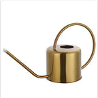 TITA-DONG 1.3L Watering Can for Indoor Plants,Long Spout Stainless Steel Plant Watering Can Copper Colored Watering Can for Indoor Potted Plant, Outdoor Indoor Garden, Plants by TITA-DONG