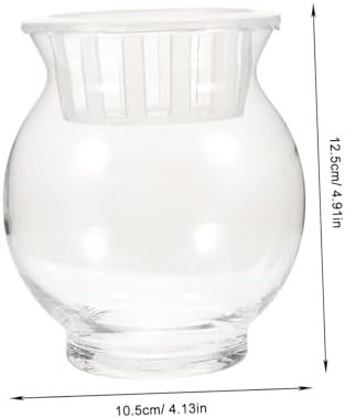 Abaodam Glass Vase for Home Office Decorative Vase Aquatic Baskets Simple Elegant Design - Image 6