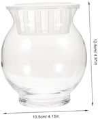 Abaodam Glass Vase for Home Office Decorative Vase Aquatic Baskets Simple Elegant Design - Image 6