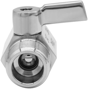 Stainless Steel Garden Hose Shut Off Valve 3/4" GHT Male x Female Thread Garden Hose Connector (pack of 2) - Image 4