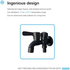 Freestanding Garden Hose Stand with Faucet - Stainless Steel Outdoor Garden Water Column - Floor Mounted Tap - Frost Free Outdoor Faucet - Hose Bib Extender - Image 2