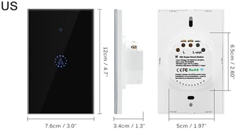 20A US Super Wifi Control Water Heater/Boiler/Air Conditional Touch Panel Switch Parts YUBJIANG - Image 6