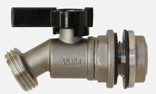 RBS006 Stainless Steel Water Jug Bucket Rain Barrel Spigot Spout Valve ，Replacement for RAINPAL OEM by Unknown
