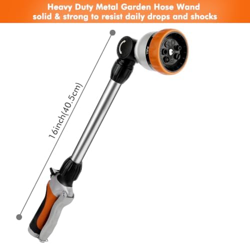 RESTMO Heavy Duty Metal Hose Wand, Watering Wand for Garden Hose - Image 2