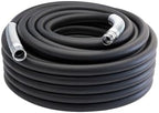 Guitrees 2026 Upgraded Garden Hose 100FT x 3/4", Heavy Duty Rubber Water Hose with Five Layered Braiding, Swivel male and female Nickel-plated Brass Fittings, 1200PSI Burst, 300PSI Working (Black) by Guitrees
