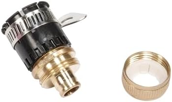 Expandable Garden Hose Repair Kit 6PCS Threadless Universal Hose Faucet Quick Connect Fittings Brass Garden Watering Pipe Adapter Irrigation Tube Coupling(White) - Image 3