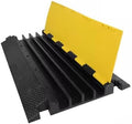 Cable Protector Ramp 4-Channel Rubber Cable Ramp, Heavy Duty Cable Protector Wire/Hose/Pipe Hider Driveway Protective Covering by Unknown