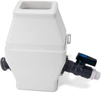 Rain Barrel Diverter, RainWater Collection System Fits for 2x3 or 3x4 Inch Downspout Diverter Colander, Tintsabo Upgrade Rain Barrel Diverter Kit with Filtration and PVC Spigot, White by Tintsabo