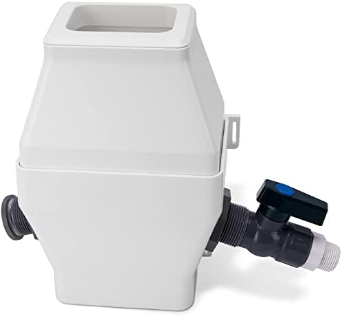 Rain Barrel Diverter, RainWater Collection System Fits for 2x3 or 3x4 Inch Downspout Diverter Colander, Tintsabo Upgrade Rain Barrel Diverter Kit with Filtration and PVC Spigot, White by Tintsabo