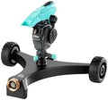 All-new Pulsating Lawn Sprinkler 300011, Impact Sprinkler w/ 70 ft Reach, 360° Range Gear & Pulsating Mechanism, 3,900 sq ft Lawn & Garden Watering, Metal Base w/Wheels, by New England Garden Tools by NewEnglandGardenTools