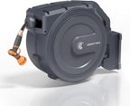 Giraffe Tools Retractable Garden Hose Reel Auto Rewind Wall Mount 5/8" 62FT by GiraffeTools