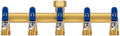 5-Way Garden Hose Splitter, Heavy-Duty Brass, 3/4" GHT, Blue by Yayamz
