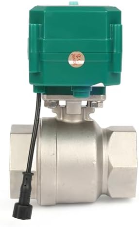U.S. Solid 1-1/2" Smart Motorized Ball Valve - NSF Certified 304SS Remote App Mobile-control Electrical Ball Valve with Manual Switch, Plug Connection - Image 6