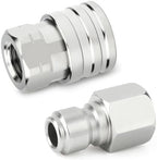 TAISHER 6PCS 304 Stainless Steel 1/4" Female NPT High Pressure Washer Quick Connect Coupler for Pressure Washing Gun Hose Accessories - Image 6