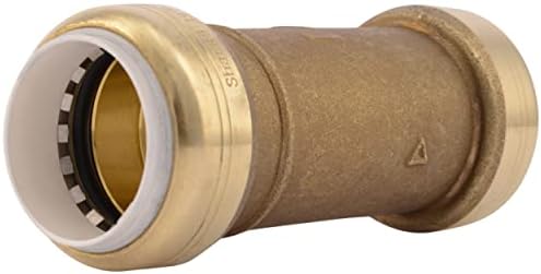 SharkBite 1 Inch PVC Slip Coupling, Push to Connect Brass Plumbing Fitting, PVC Pipe, UIP3020A by SharkBite
