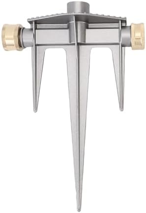 Garden Sprinkler 360 Degree Rotating 49FT Spray Distance Brass Nozzle NH 3/4 in Spike Base Sprinkler for Yard Orchard - Image 2