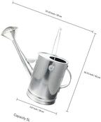 Totority Vintage 5l Thickened Galvanized Steel Watering Can with Long Spout for Indoor and Outdoor Gardening, Plant Watering Kettle Tool with Spray Function - Image 2