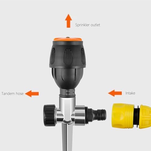 360° Rotation Auto Irrigation System Garden Lawn Sprinkler Patio,Garden Lawn Sprinkler System,Garden Sprinkler Lawn Sprinkler for Outdoor Grass Garden Yard Lawns,Coverage Diameter 65ft (4pcs) - Image 6