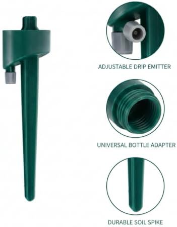 Resin Self-Watering Plant Spike for Standard Plastic Bottles, Gravity-Fed Drip Irrigation Adapter for Indoor & Outdoor Potted Plants, Green - Image 6