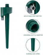 Resin Self-Watering Plant Spike for Standard Plastic Bottles, Gravity-Fed Drip Irrigation Adapter for Indoor & Outdoor Potted Plants, Green - Image 6