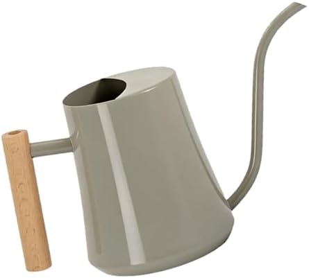 SUNGOOYUE Watering Pot 1L Stainless Steel Long Spout Watering Can, Metal Can for Indoor Outdoor Plants Garden Flowers Gardening Supplies (Gray) by SUNGOOYUE