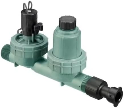4-in-1 Drip Irrigation Valve 1 in. MPT Low Flow Zone Valve with 200 Mesh Filter & 30 PSI Pressure Regulator, 1/2 Inch Drip Tubing Adapter, Universal Garden Drip Irrigation System by Unknown
