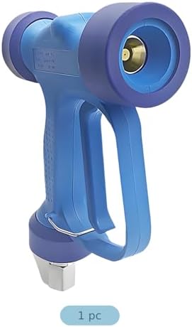 Soft Wash Gun, 350 PSI Blue High Flow Garden Water Gun with 1/2 in Inlet, Brass and Stainless Steel Body, 360° Rotating Adjustable Nozzle, Heavy Duty Sprayer for Car Wash, Siding, Irrigation - Image 5