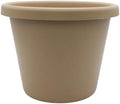 The HC Companies Classic Round Plastic Plant Pot w/Rolled Rim - Lightweight & UV Resistant Flower Pot for Herbs & More - Outdoor & Indoor Plant Pots w/Drainage (15.5 inch Sandstone, Pack of 1) by TheHCCompanies