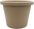 The HC Companies Classic Round Plastic Plant Pot w/Rolled Rim - Lightweight & UV Resistant Flower Pot for Herbs & More - Outdoor & Indoor Plant Pots w/Drainage (15.5 inch Sandstone, Pack of 1) by TheHCCompanies