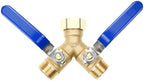 Heavy Duty Brass Hose Splitter, 2 Way Faucet Adapter - Image 6
