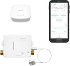 YoLink LeakStop 1-Channel for Toilets/Sinks, Auto Shutoff Valve & Leak Detector, Real-Time Monitoring, LoRa Long-Range, 2 AA Up to 5-Year Battery, App/SMS/Email Alerts – Hub Included by YoLink
