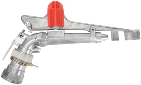 2 Inch Metal for Impact Sprinkler, 360 Degree Adjustable Agriculture Irrigation Sprayer for Farm Garden Lawn, Zinc Alloy High Pressure Watering Nozzle with 130ft Range, Silver - Image 6