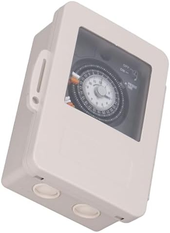 GOWENIC Mechanical Timer Switch IP53 Rainproof 24H Cycle Time Relay, 30A - Image 7