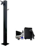 Freestanding Garden Hose Stand with Faucet - Stainless Steel Outdoor Garden Water Column - Floor Mounted Tap - Frost Free Outdoor Faucet - Hose Bib Extender by Unknown