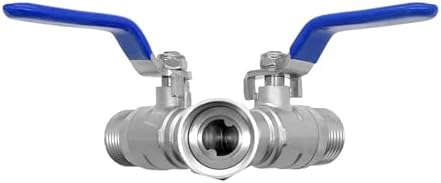 beduan Hose Splitter 2 Way Y Garden Water Ball Shut Off Valve 3/4 GHT 2PCS - Image 4