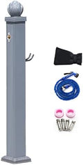 Vertical Square Garden Water Column, Aluminum Alloy, Freestanding Outdoor Faucet, Garden Hose Holder, Decorative Fountain Yard Hydrant for Watering Irrigation and Cleaning(114 cm/44.9in) by Unknown