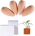4 Pieces Plant Watering Device Ceramic Drip Irrigation Spike Self Watering Insert Automatic Waterer Slow Release Suitable for Flowerpot Decor Desk - Image 5