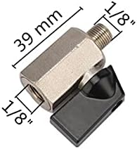 Hose Connector Adapter Garden Irrigation Regulates And Controls Air, Oil And Water 1/8" 1/4" 3/8" 1/2" BSP Male To Female Brass Ball Valve (Color : Gold) - Image 2