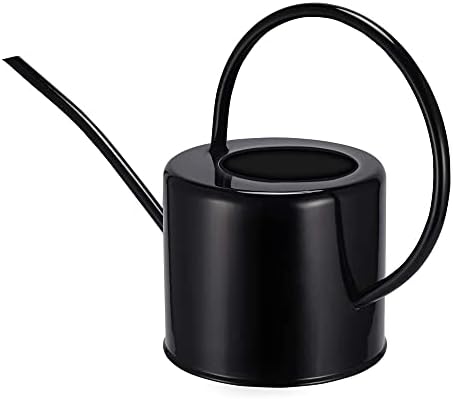 Retro Style Gorgeous Long Spout/Iron Watering Can Gardening Tool 1.7 L (Black) by Layboo