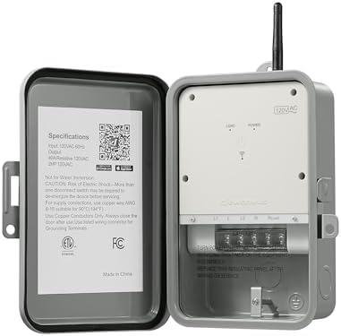 DEWENWILS Pool Pump Timer, Outdoor Smart WiFi Timer Box, 40A 120VAC 2HP by DEWENWILS